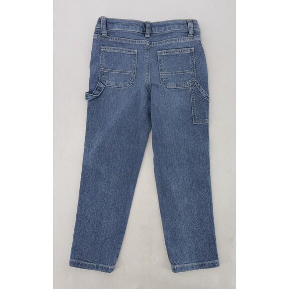 NWOT Cat & Jack Boy’s Blue Denim‎ Stretch Ankle Straight Jeans Size 6, Everyday - Picture 2 of 6